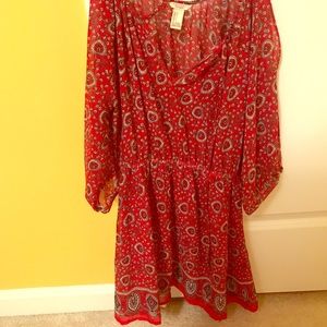 Paisley tunic dress